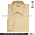 men's yellow T/C dress long sleeve formal shirts